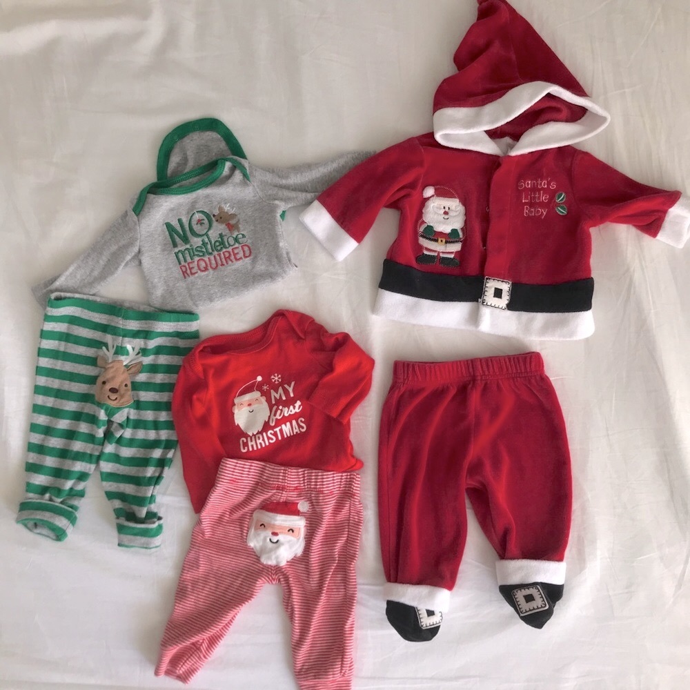 My First Christmas Baby Lot with Santa Suit